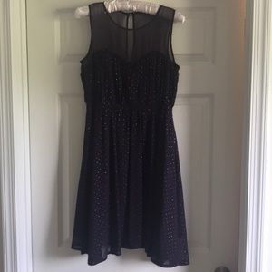 Purple baby doll cut prom dress